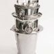 Mid-century modern silver plated champagne cooler and ice bucket