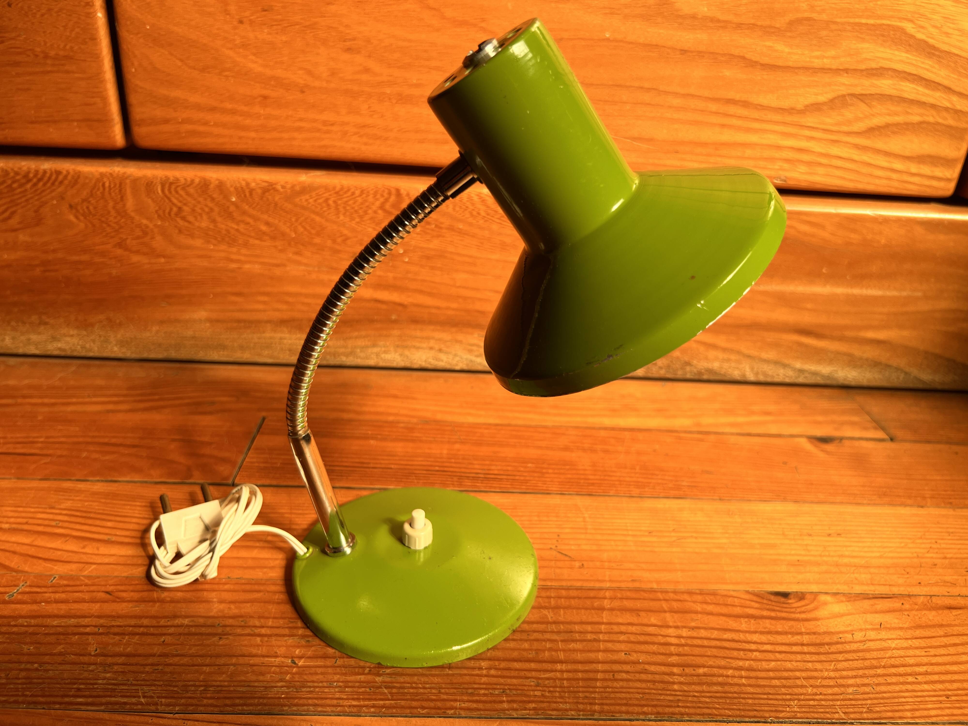 Lampe de bureau verte, 1970