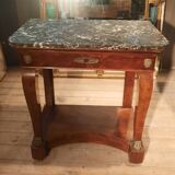 Restoration period console in mahogany