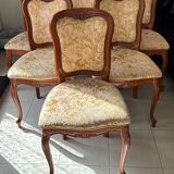Set of 6 wooden chairs