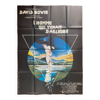 Affiche cinéma originale "L'Homme qui venait d'ailleurs" David Bowie 120x160cm 1976