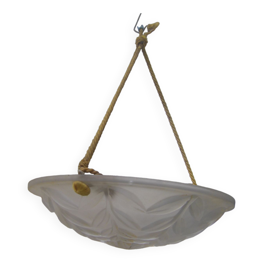 Suspension art déco à décor floral Selency