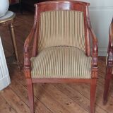 Pair of armchairs style Empire period 19th century