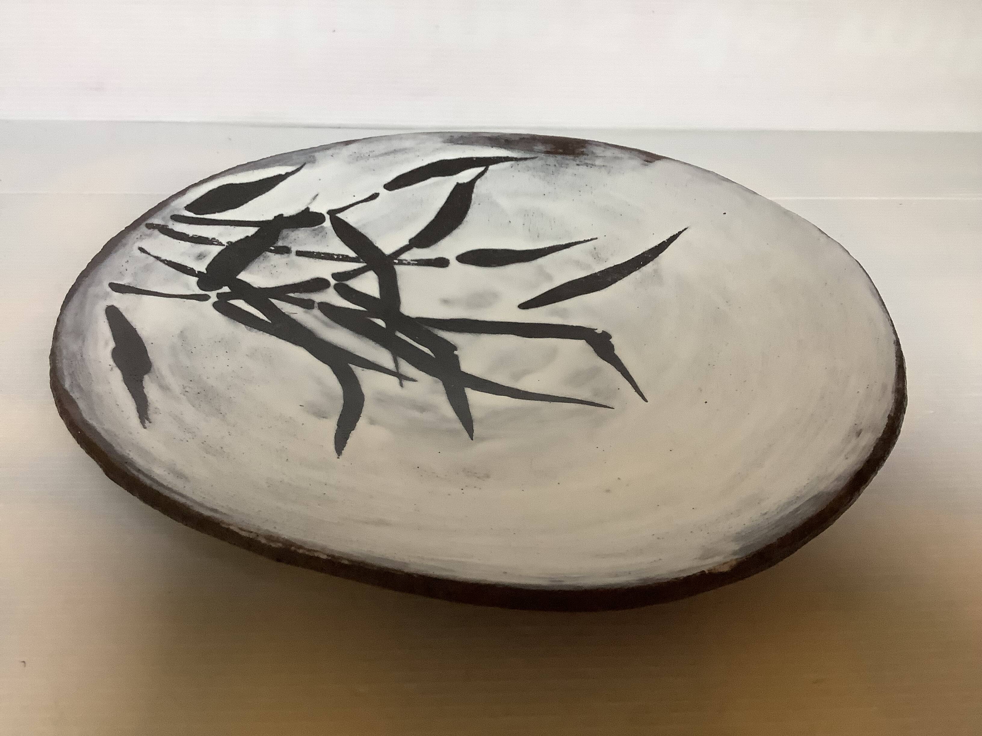 Grand vide poche céramique signée