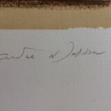 André masson, orphée, 1972. signed lithograph