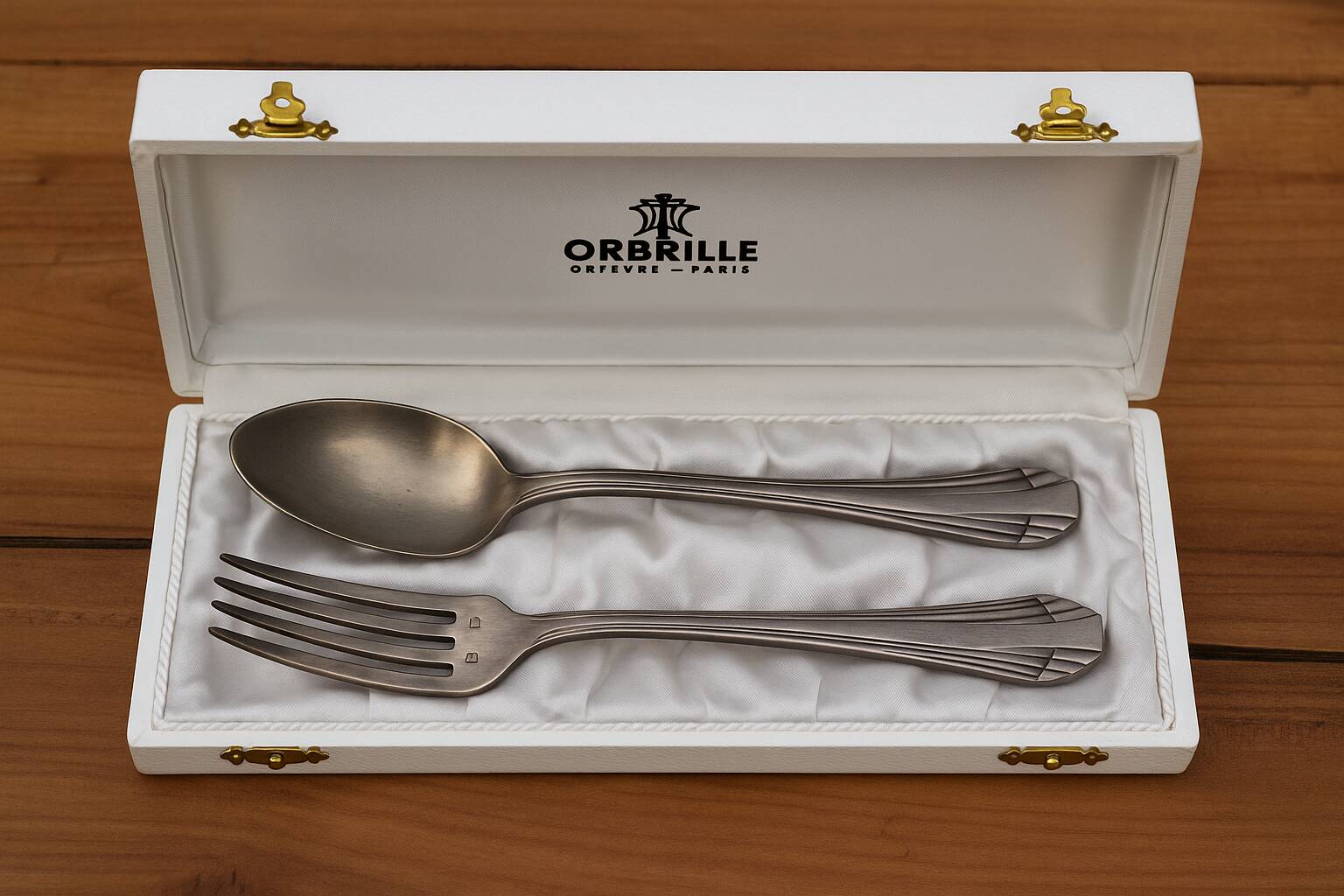 Orbrille Paris silver-plated cutlery set – Spoon and fork
