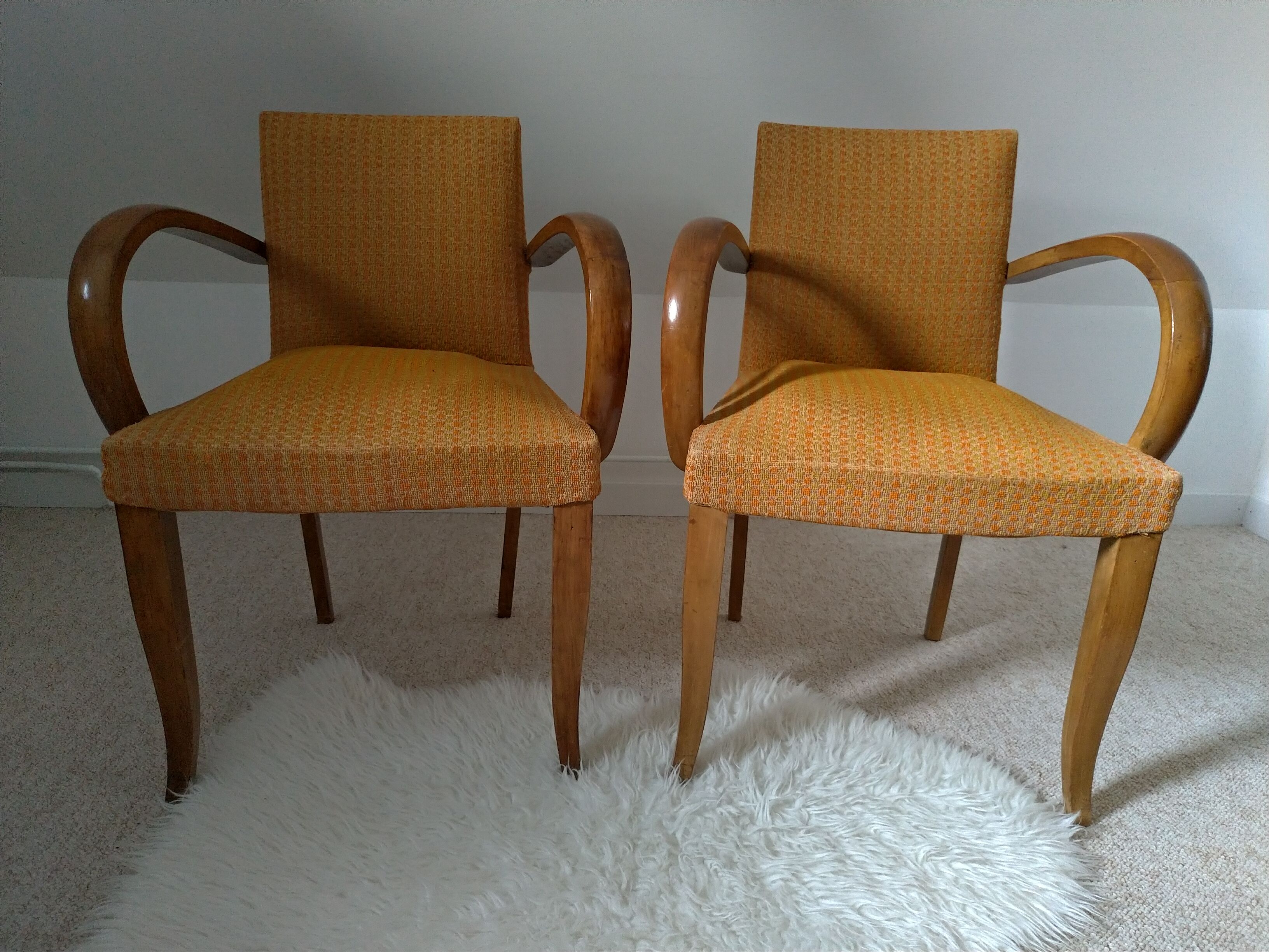 Pair of bridge chairs