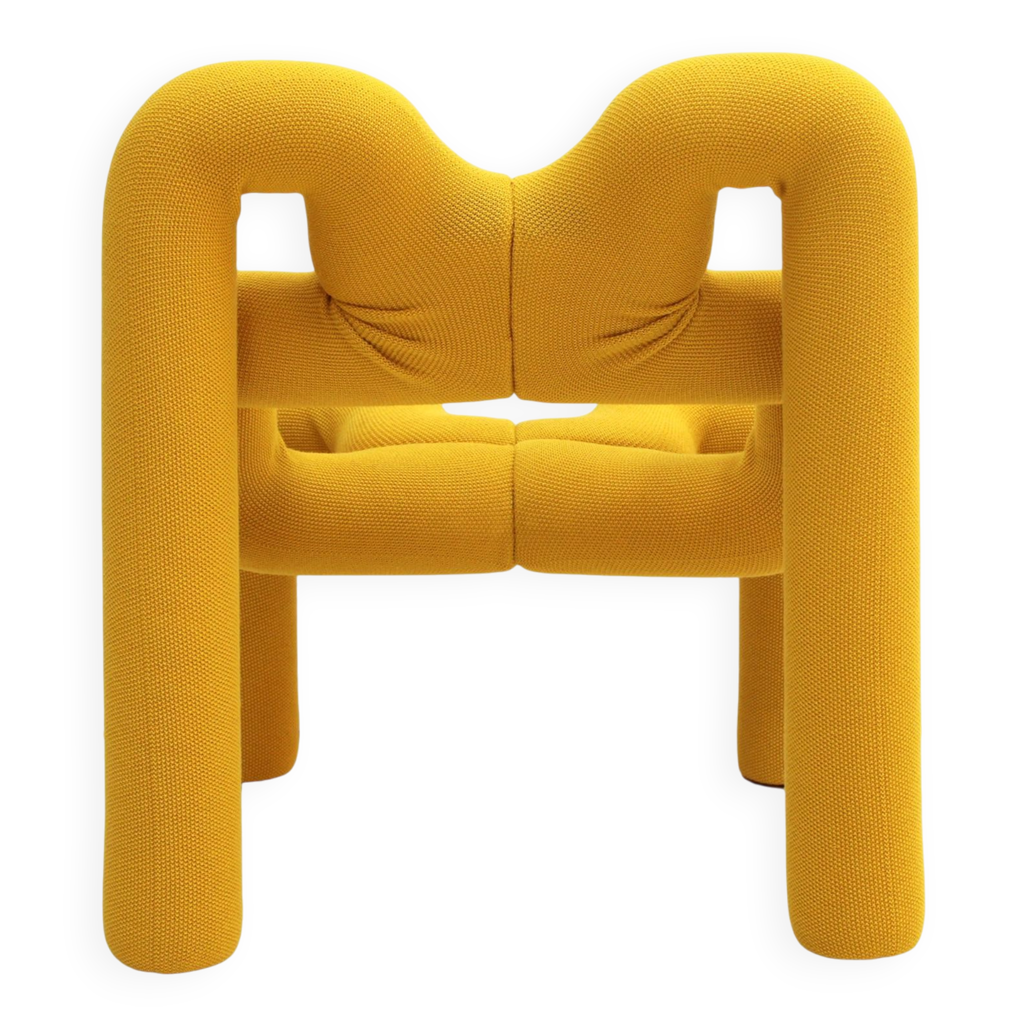 Contemporary Ekstrem Yellow Armchairs Designed by Terje Ekstrom