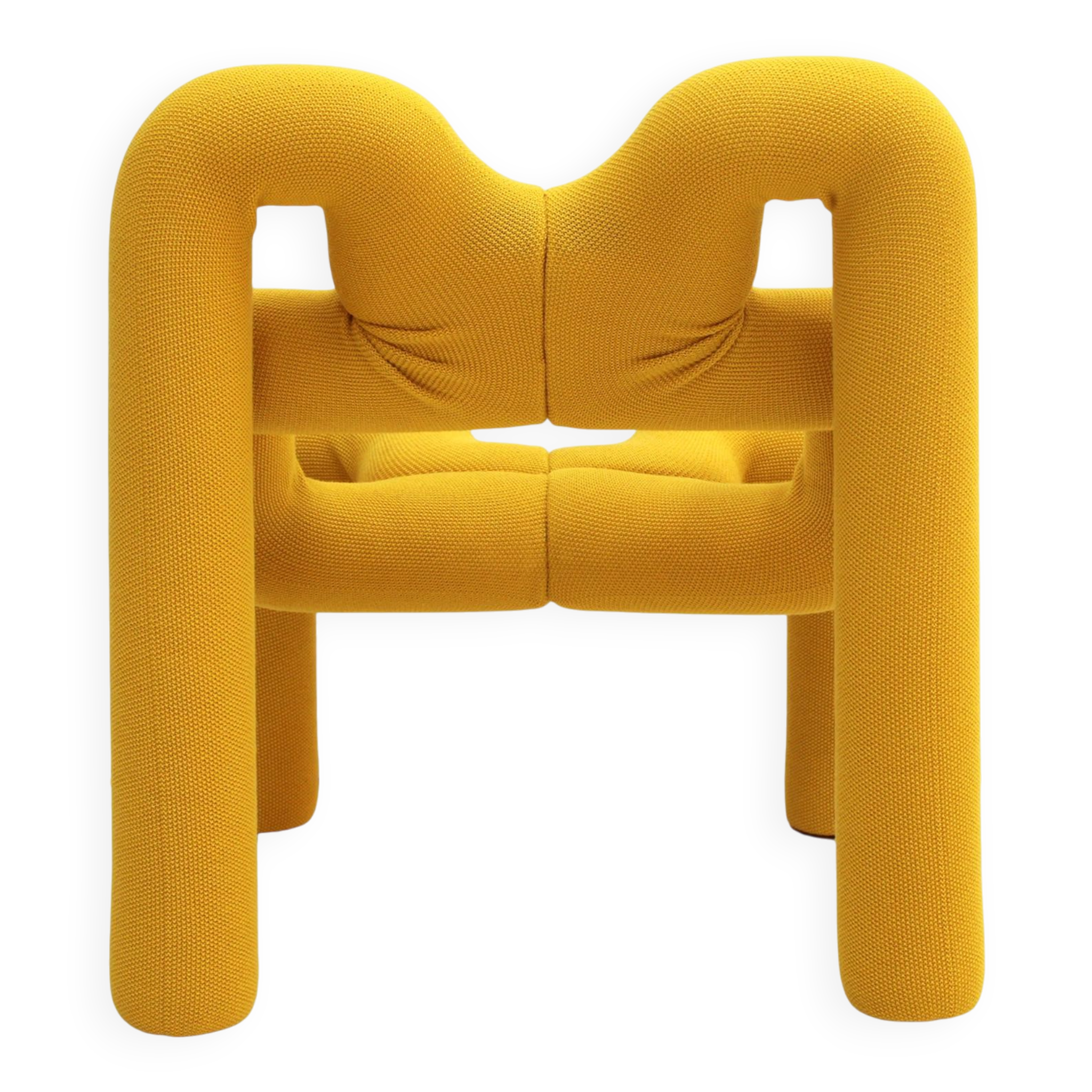 Contemporary Ekstrem Yellow Armchairs Designed by Terje Ekstrom
