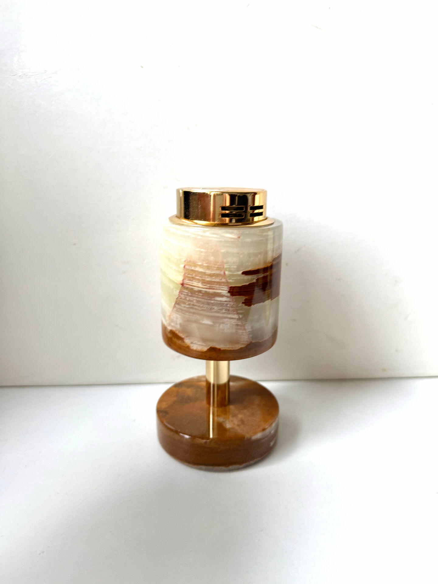 Vintage SAROME Japan Marble Onyx Table Lighter