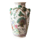 Chinese porcelain vase, peacocks, birds, trees, peonies