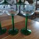 6 verres anciens à vin blanc