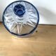 Blue Molded Pressed Glass Cheese Cloche