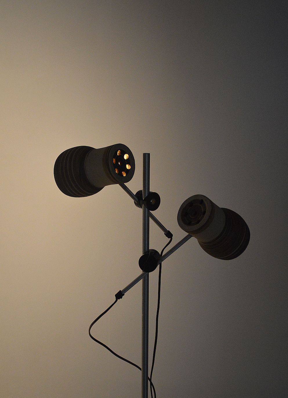Danish ceramic floor lamp by Lyskaer Belysning, 1970s