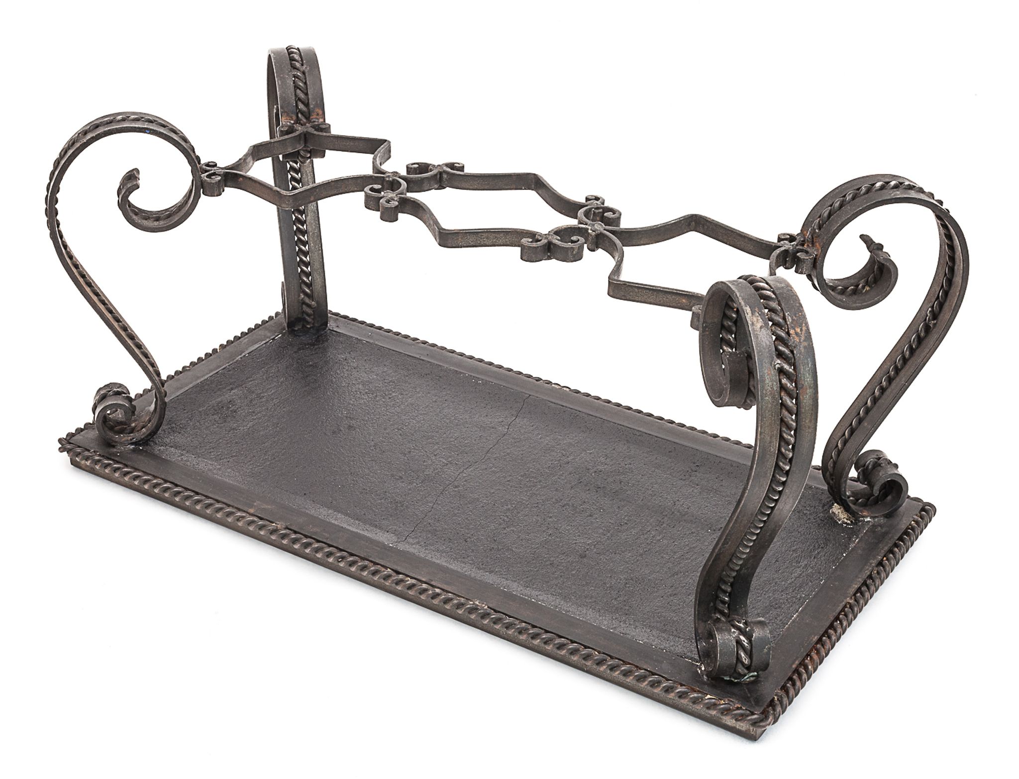 Wrought iron coffee table Merceris 1950