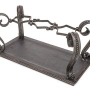 Wrought iron coffee table Merceris 1950