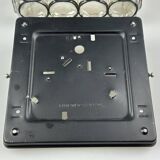 60s 70s ceiling lamp Glashütte Limburg Germany Plafoniere glass & metal