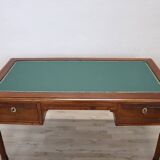 Antique Desk In Walnut, Italy Mid 19th Century, Restored