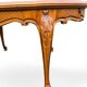 Louis XV style cherry wood table with extensions