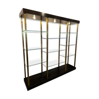 1970s Belgo Chrom illuminated wall unit