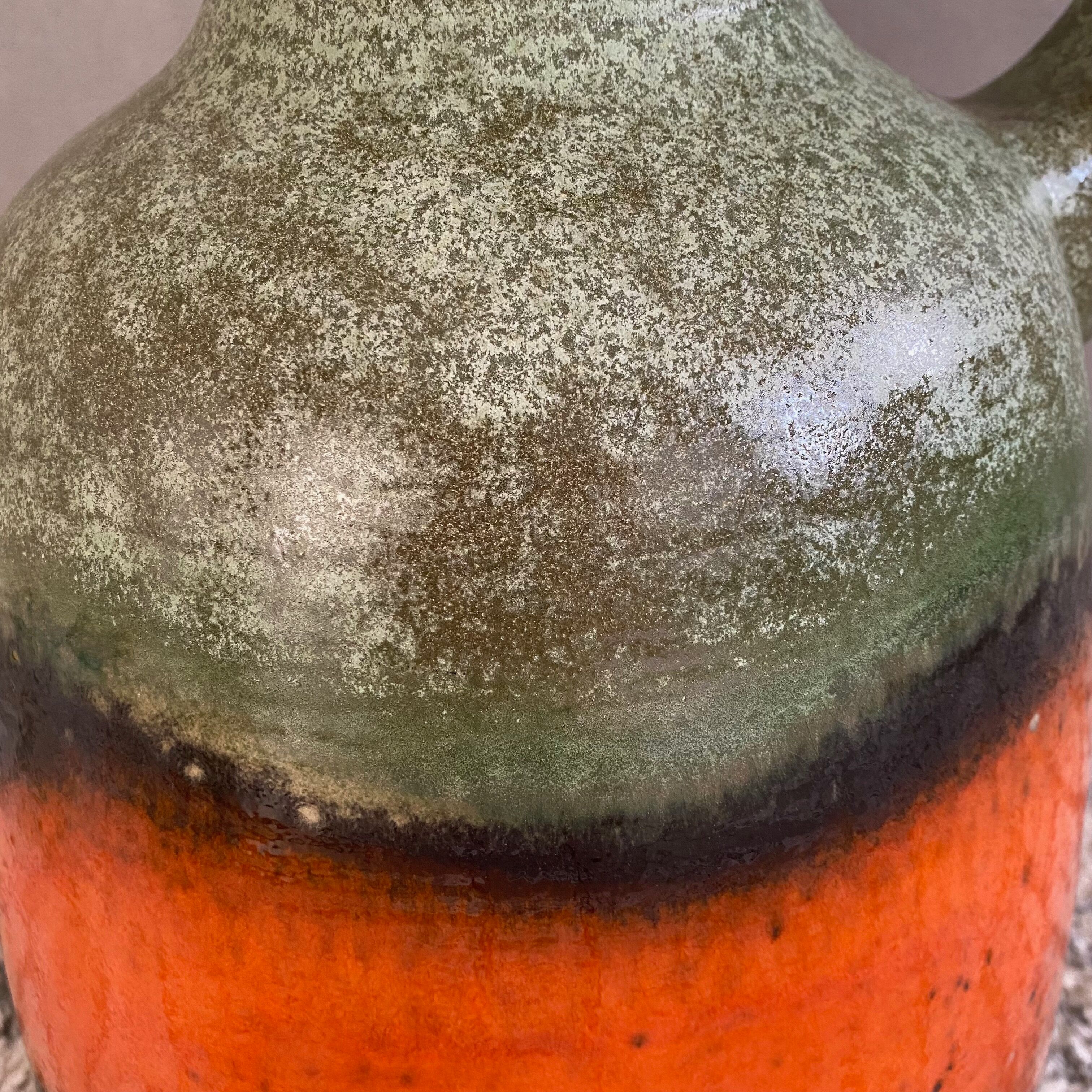 Vintage floor vase Dümler Breiden, west german pottery, 70's interior