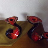 Triple candle holders 60s
