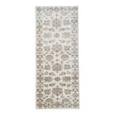 Tapis de couloir beige vintage, en laine Zeigler, 80 x 185 cm