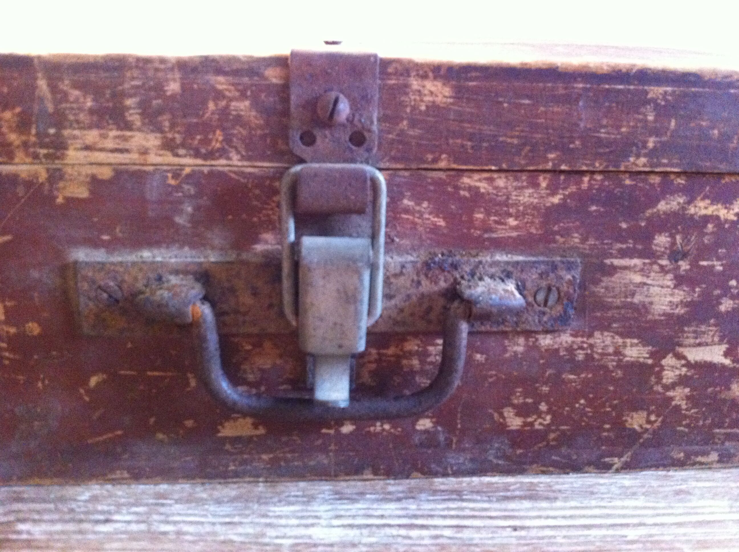 Suitcase in vintage box