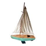 Wooden navigable basin sailboat. origin england