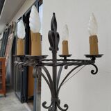 Candelabra floor lamp wrought iron candlestick