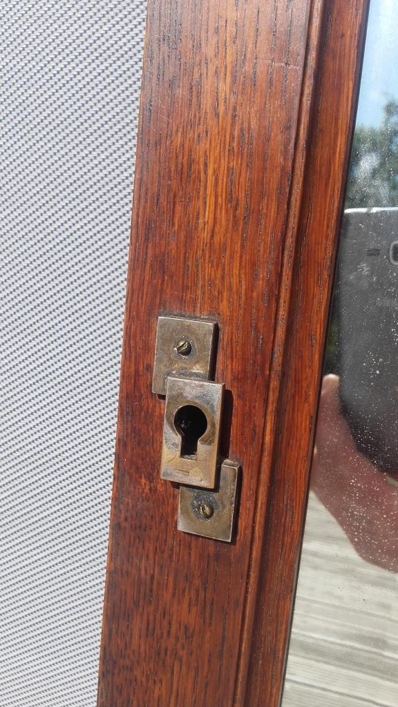 Art Deco door bevelled mirror