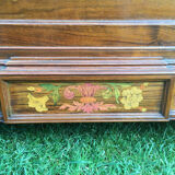 Commode en marqueterie de style restauration - XIXe
