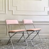 Restored vintage folding chairs
