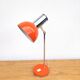 Lampe articulée orange et chrome 1970