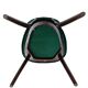 Chaise cœur du milieu du siècle en velours de coton vert Adamo Eva par Dedar, Europe, années 1960
