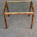 Scandinavian Art Deco style golden elm coffee table, 1960s