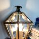 Mirror wall lamp, brass 50s