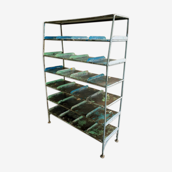 Industrial shelving unit steel shoe rack or wallrack