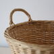 Wicker basket with two handles, vintage, french