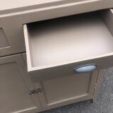 Old dark taupe buffet