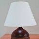 Lampe boule en bois et corde