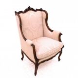 Wingback armchair, France, circa 1890.