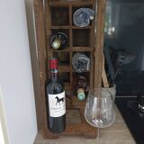 Wooden box with lockers