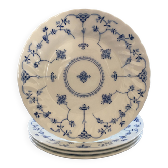 Lot de 4 assiettes en porcelaine anglaise