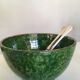 Foucard Jourdan Vallauris green glazed earth bowl 50