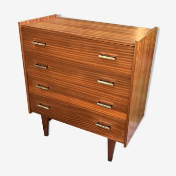 Vintage 1960's teak chest of drawer