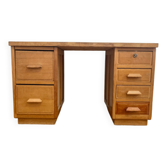 Bureau en chêne style années 40