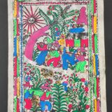 Mexican painting on amate paper
