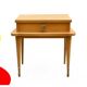 Table de chevet vintage 1950 bois clair