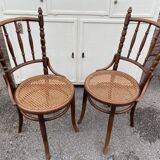 2 Viennese chairs bistro fischel curved wood